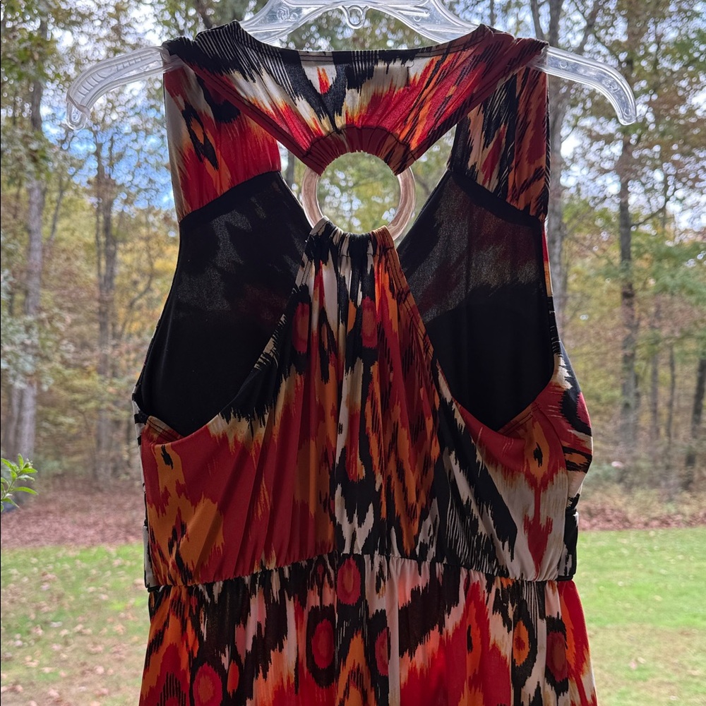 Cato Red, Orange and Black Backless Dress - Picture 5 of 5